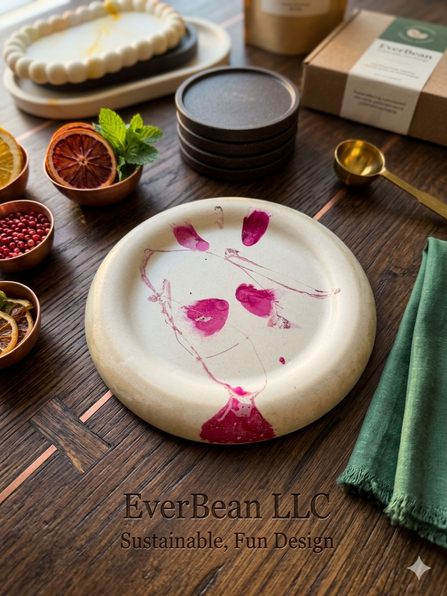 Handcrafted Upcycled Coffee Grounds Tray/Coaster