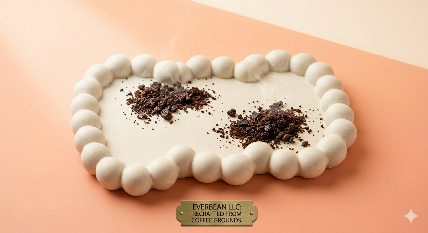 Handcrafted Upcycled Coffee Ground Trays/Coasters